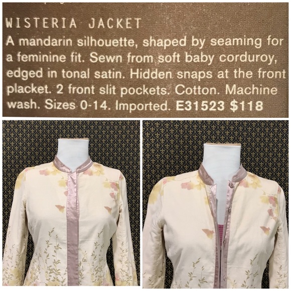 2003 Anthro “Wisteria Jacket” by Fei - Picture 3 of 8